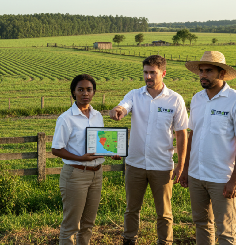 Setores atendidos pela Trate Monitoramento Ambiental: agropecuário e setor florestal